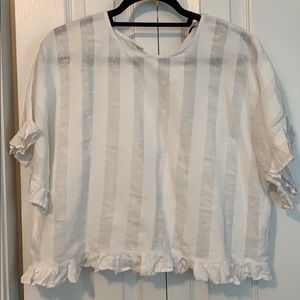 White striped blouse